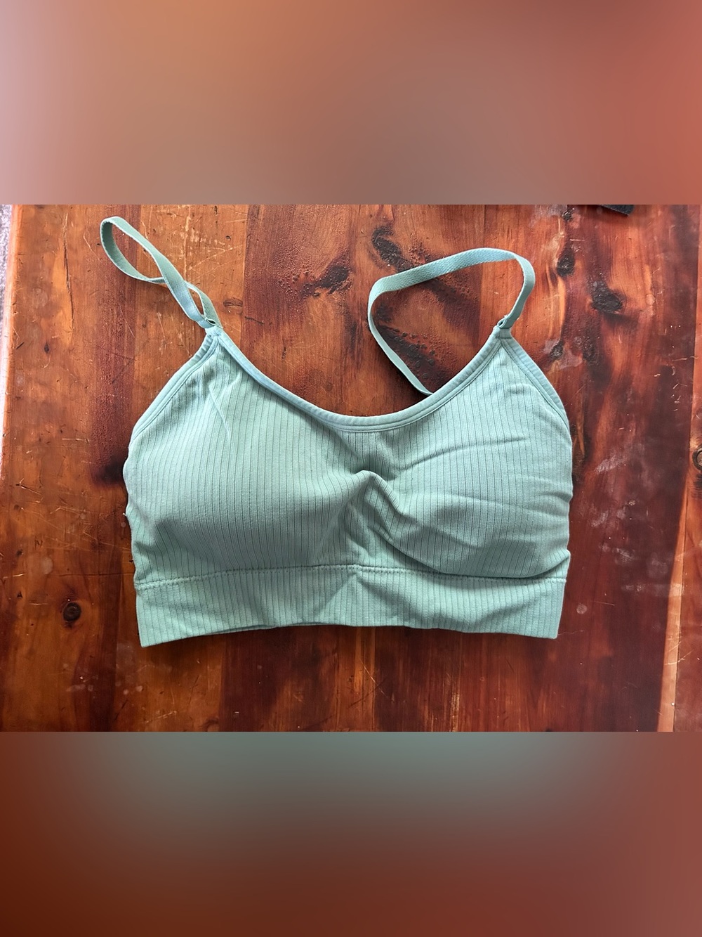Auden Ribbed Soft-Cup Bralette in Mint